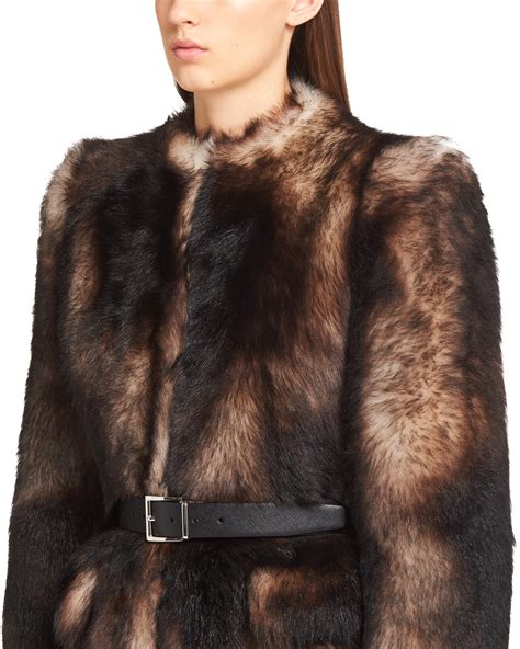 prada parka fur|prada fur coat shearling.